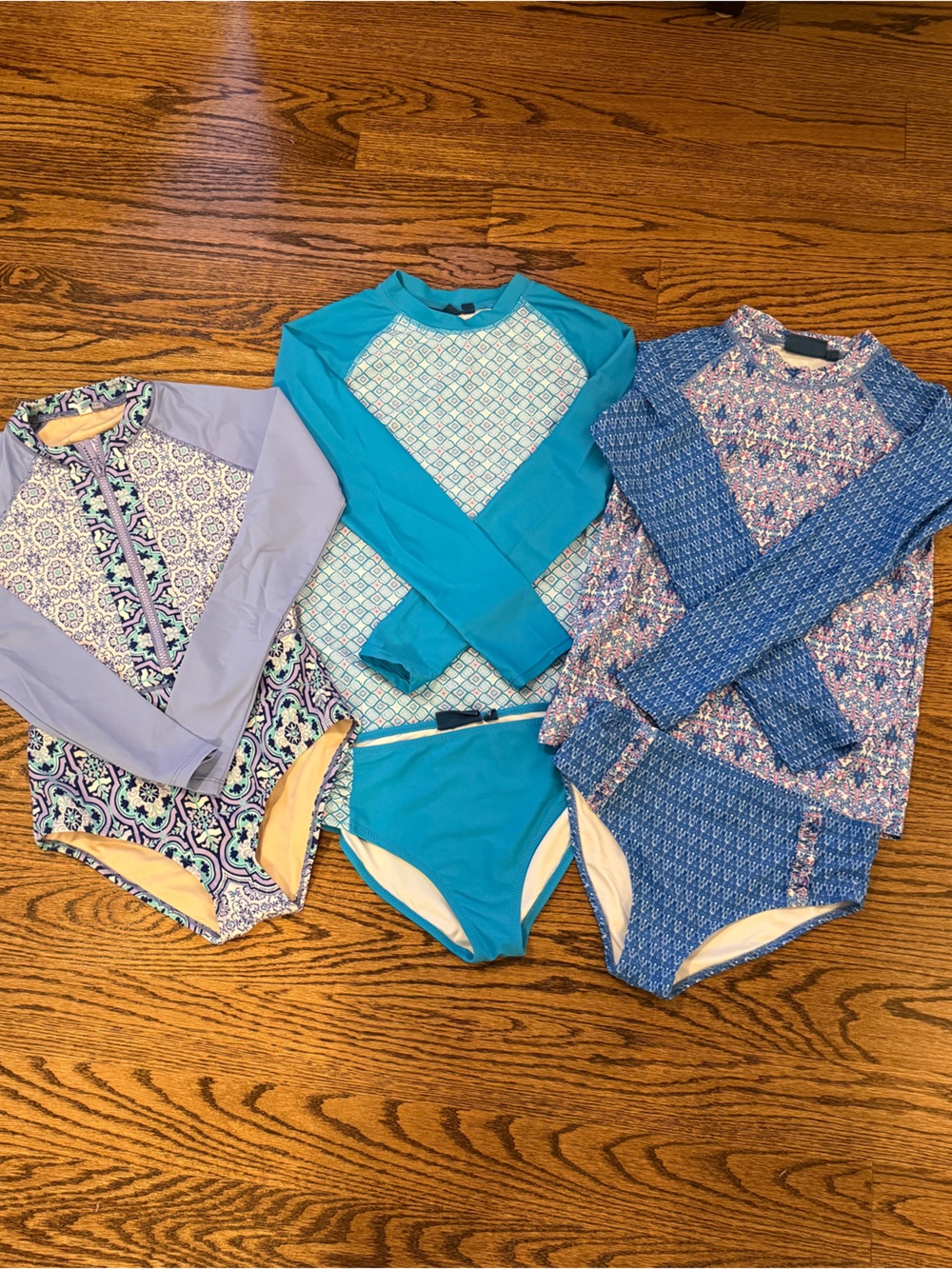 Lot of 3 Cabana Life Swimsuits - girls size 10-12